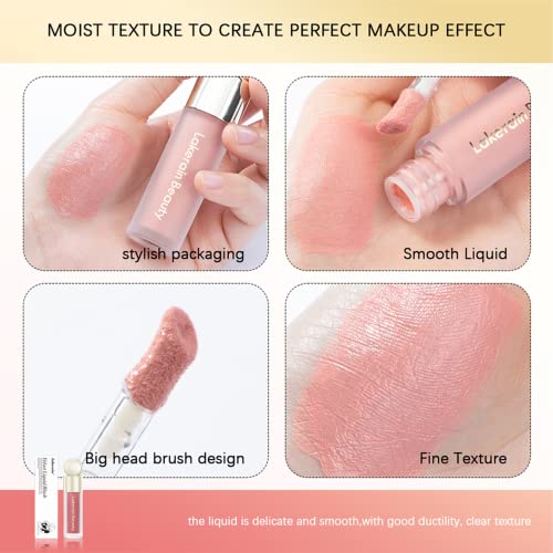 Liquid Blush - Cream Blush - Waterproof Lightweight Natural-Looking Smooth Natural-Looking Dewy Finish Skin Tint Blush Makeup - 7.5ml (01#)