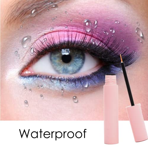 False Eyelash Glue, Strong Hold False Lashes Glue Waterproof 10mL Lash Glue White Fast Drying Lashes Glue Latex Free Adhesive Individual Lash Glu