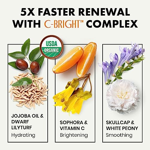 Organic Vitamin C Face Cream with Hyaluronic Acid & Retinol - Anti Ageing Moisturiser Cream with 20% Vitamin C for Women and Men - Brightening, F