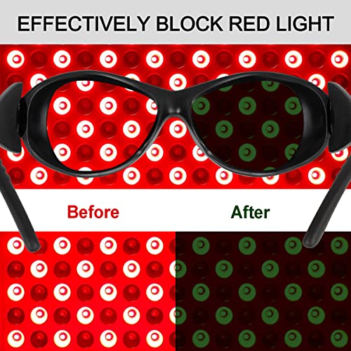 Dubofu Red Light Therapy Glasses, Tanning Glasses for Eye Protection