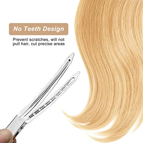 Pin Curl Clips 24 pcs, Silver Metal Hair Clips for Styling, Hair Sectioning Clips, Hairdressing Clips for Curls for Hair Extensions DIY Hair Acce