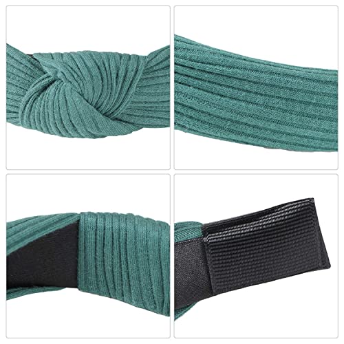 DRESHOW 10 Pieces Wide Headbands Knot Turban Headband Hair Band Elastic Hair Accessories for Women and Girls