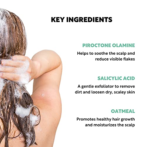 Clever Soap 1% Piroctone Olamine Anti-Dandruff Shampoo With Salicylic Acid - Suitable For Seborrheic Dermatitis, Psoriasis & Itchy, Sensitive Sca