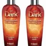 2 X SYNERGY TAN GO DARK HOT TANNING LOTION SUNBED CREAM