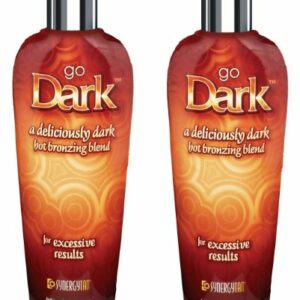 2 X SYNERGY TAN GO DARK HOT TANNING LOTION SUNBED CREAM