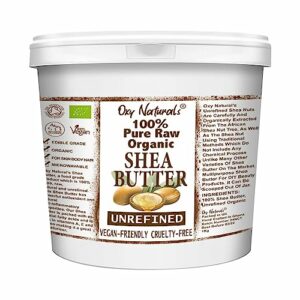 1KG Organic Shea Butter Unrefined Raw, Natural Extra Virgin A Grade African Pure Ivory All Body Butter Moisturiser Cream Lotion for All Skin Face