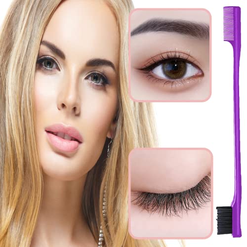 Lmyzcbzl Hair Edge Brush, 2 Pcs Double Sided Control Hair Brushes, 2 in 1 Hair Edge Control Brush, Dual Ended Hair Comb Brush