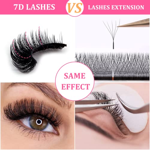 False Eyelashes Russian Strip Lashes 10 Pairs Reusable Natural Look 7D Faux Mink Lashes Fluffy Volume Wispy Fake Eyelashes Handmade Thick Soft Lo