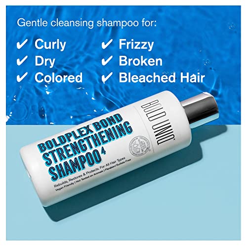 BoldPlex 4 Bond Strengthening Protein Shampoo for Dry Damaged hair - Hydrating Formula for Curly, Dry, Coloured, Frizzy, Broken or Bleached Hair