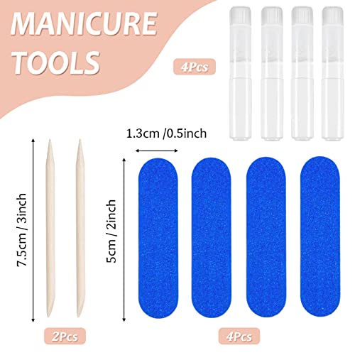 French False Toenails Tips with Glue, 96Pcs Full Cover Short Fake Toe Nails, 12 Sizes French Artificial Acrylic Toe Nails with Nail Files, Stick