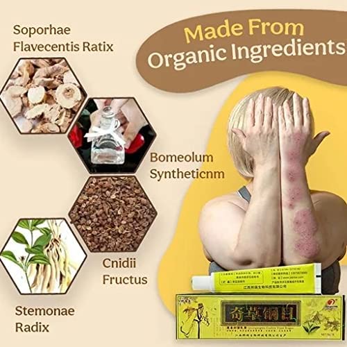 Organic Eczema Herbal Healing Cream, Natural Chinese Herbal Cream, Face Cream, Body Cream, Psoriasis Ointment Cream (3)