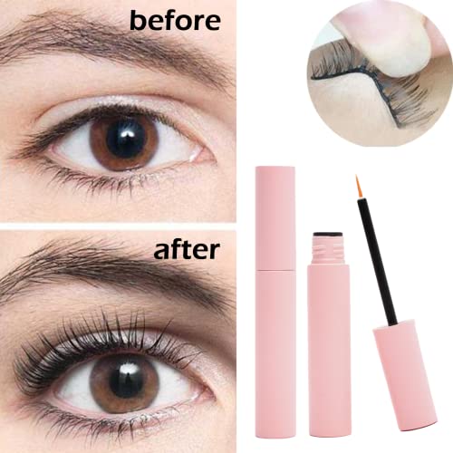 False Eyelash Glue, Strong Hold False Lashes Glue Waterproof 10mL Lash Glue White Fast Drying Lashes Glue Latex Free Adhesive Individual Lash Glu