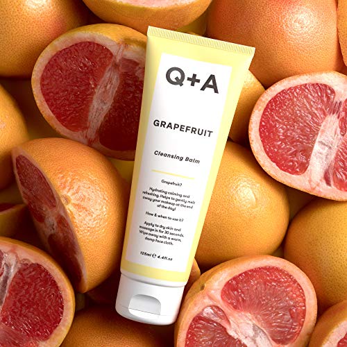 Q+A Grapefruit Cleansing Balm, Makeup Remover 125ml / 4.4fl Oz