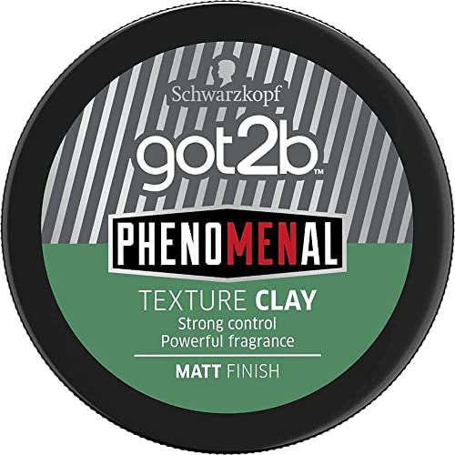 Schwarzkopf got2b PhenoMENal Moulding, Vegan, Medium Hold, No Stickiness, Natural Finish, Silicone Free, Hair Paste, 100ml