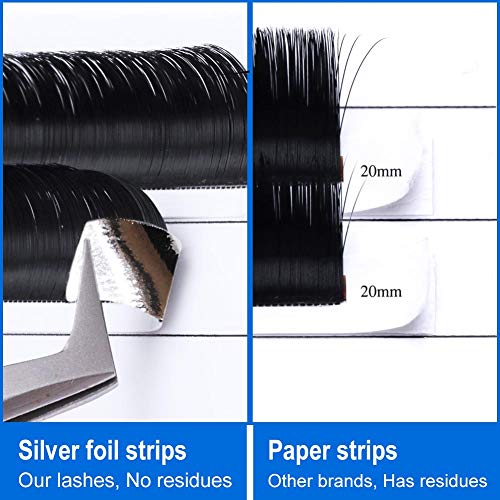 Easy Fan Lashes, D Curl 0.05mm 8-14mm Mixed Easy Fan Russian Lashes 2D 3D 5D Eyelash Extensions Self Fanning Lashes Easy Fan Volume Lashes Indivi