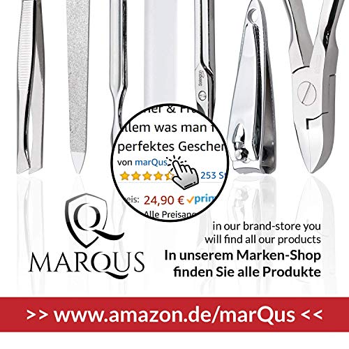 Manicure Set - 12 Piece Professional Pedicure Tools - German Made Nail Kit - Grooming Set - Genuine Leather Case - Ideal Travel Nail Kit - Nail S