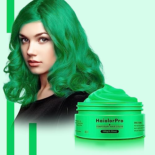 HaiolorPro Pink Temporary Hair Colour Dye Wax Washable,Non Permanent Coloured Hair Spray for kids, Hair Makeup Paint Wax for Parties or Cosplay,