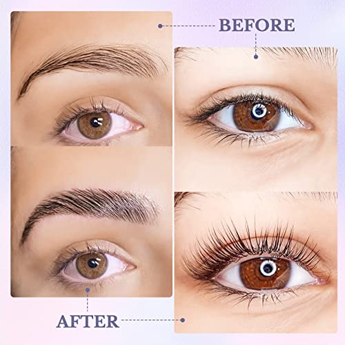 Libeauty Lash Lift and Brow Lamination 2 in 1 Kit, Eyelash Perm Sachet Disposable Professional Quality Quick Lash Lifting, Semi-Permanent Curling