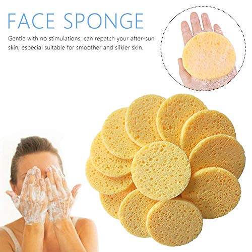 Compressed Facial Sponges,50 Pieces Wash Face Sponge Facial Cleansing Exfoliating Cosmetic Sponge for Women,Daily Cleansing Gentle Exfoliating fo