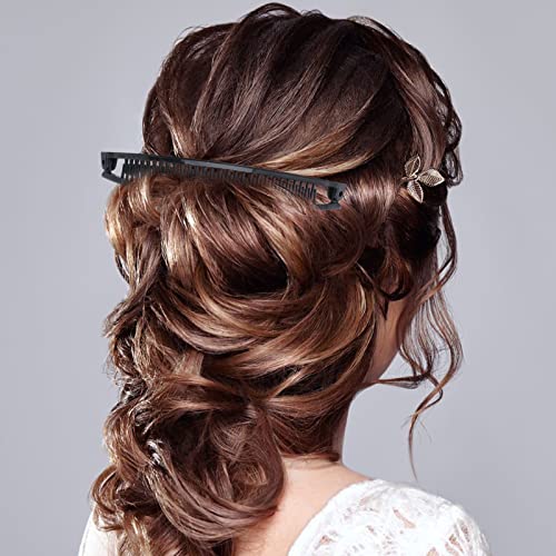 Sibba 6 Pieces Banana Hair Clip Banana Clips Grip Combs Fishtail Hair Clips Ponytail Banana Clip hair Accessory for Women Girls