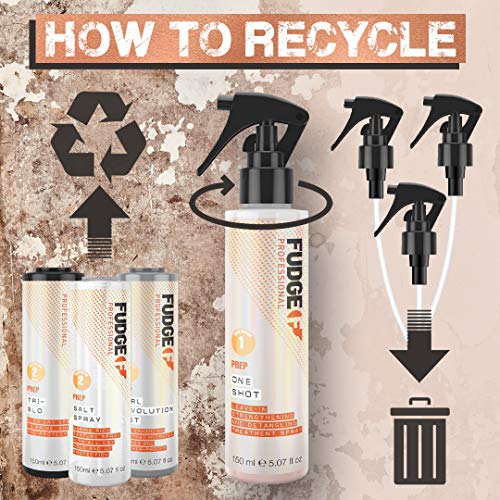 Fudge Professional Salt Spray - Texturising, Volumising with Flexible Hold & UV Shield Protection, Unisex, 150ml