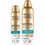 Garnier Self-Tan Face and Body Duo, Natural Streak-Free Tan With Nourishing Apricot Oil and Buildable Ultra Fine Mist, Vegan Formula, Ambre Solai
