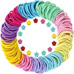 Hanyousheng 200Pcs Hair Ties, Multicolor Elastic Hair Bands, Girls Hair Bands, Ponytail Holders, Hair Ties Elastic Hair Bands Ponytail Holders fo