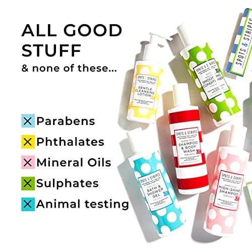 Spots & Stripes - Skin Goals Gentle Cleansing Lotion for Boys, the Perfect Starter Face Wash for Teen and Young Skin with Virgin Coconut, Kukui a