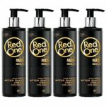 Red One Gold After Shave Cream Cologne 400ml (4 pcs Offer)