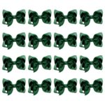 ZOCONE Hair Bows for Girls 16 PCS Bow Hair Clips for School Hair Accessory, Party, Cheerleading, Halloween Christmas Gift Ribbon Hair Bow Clips f