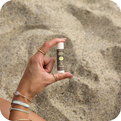 Sun Bum SPF 30 Coconut Sunscreen Lip Balm, Vegan and Cruelty Free Broad Spectrum UVA/UVB Lip Care, Made with Aloe and Vitamin E for Moisturised L