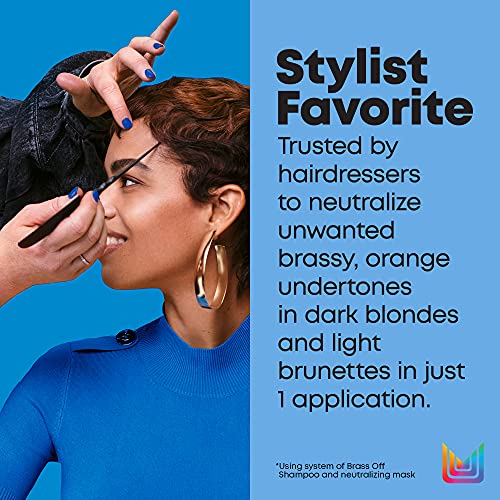 Matrix Brass Off blue hair mask, to help neutralise unwanted orange undertones on lightened brunettes,Total Results 200 ml