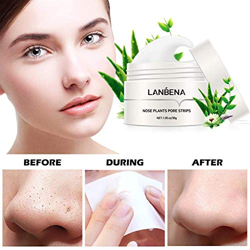 Blackhead Mask, Blackhead Mask Blackhead Remover Mask Peel off Mask Facial Pore Cleanser Purifying Face Mask Nose strips (1.05 Ounce) - White