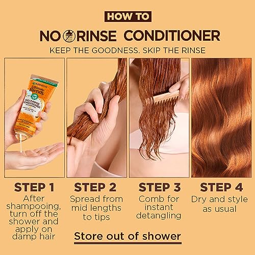 Garnier Ultimate Blends Marvellous Oils Nourishing NO RINSE, Leave-in Conditioner, with Argan Oil & Camellia Oil for Dry, Dull Hair, 200 ml