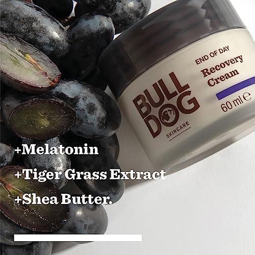 Bulldog Skincare - End Of Day Recovery Cream for Men | Night Hydrating Face Cream | 60ml