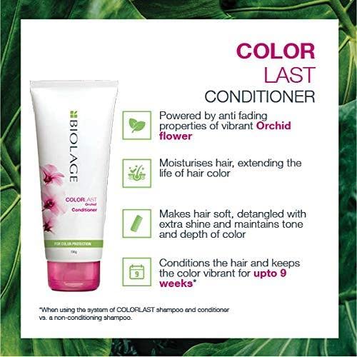 Matrix Biolage ColorLast Conditioner (196g) and Shampoo (400ml) for Colour Protection Combo Set, Deep Conditioning Hair Treatment, Colour Protect
