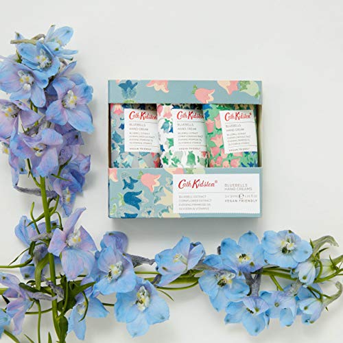 Cath Kidston Bluebells Hand Cream Trio Gift Set | Enriched With Shea Butter | Cruelty Free & Vegan Friendly | Travel Friendly Sizes | 3 x 30ml