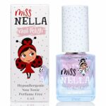 Miss Nella ABRACADABRA – Safe Special pink sparkle Nail Polish for Kids, Non-Toxic & Odour Free Formula for Children and Toddlers, Natural Water