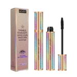 4D Silk Fiber Lash Mascara, Natural Smudge-proof & Waterproof Mascara, Black Thickening Lengthening Mascara Volume and Length No Clumping, Fuller