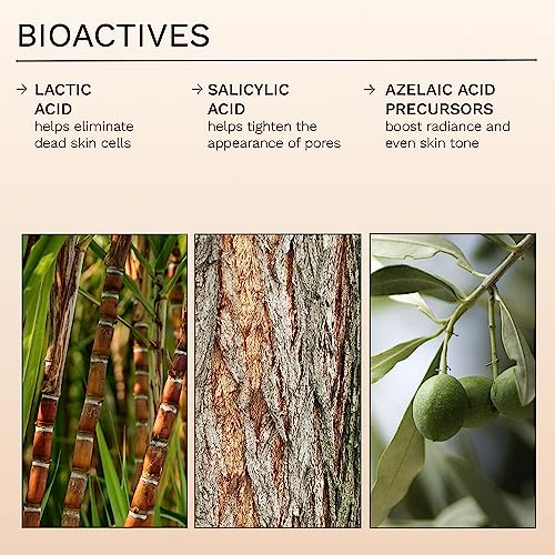 REN Clean Skincare Glow Tonic - Daily Facial Brightening - Exfoliate, Hydrate & Even Skin Tone with Resurfacing AHAs & BHAs - Cruelty Free & Vega