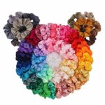 BeeVines Satin Silk Scrunchies for Hair, Silky Curly Hair Accessories for Women, Hair Ties Ropes for Teens, Scrunchies Pack Girl’s Birthday Thank