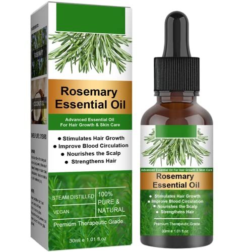 Rosemary Hair Growth Oil, Rosemary Essential Oil, Rosemary Oil for Hair Growth & Skin Care,Stimulates Hair Growth,Strengthens Hair, Nourishes Sca