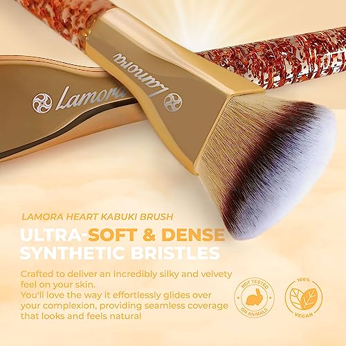 Blending Liquid Makeup Foundation Brush - Face Brush, Contour Kabuki Brush, Highlighter Brush - Perfect For Mineral Cream, Powder, Bronzer, Blush