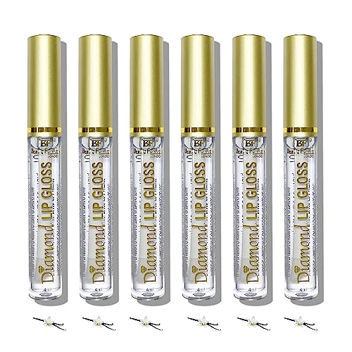 Beauty Forever Diamond Lip Gloss Clear, With Vitamin E and Vanilla Flavour, 4ml (01 Clear)