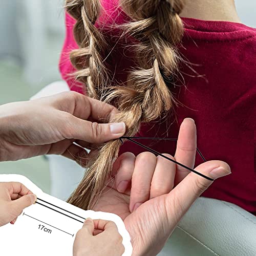 Black Elastic Hair Bands, MORGLES 1000 Hair Rubber Bands Braiding Bands Hair Elastics Small Hair Bands Elastic hair Ties Wedding Hairstyle Hair B