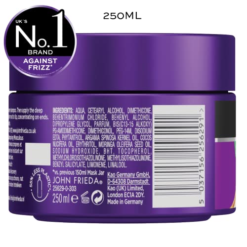 John Frieda Frizz Ease Miraculous Recovery Intensive Deep Conditoner Hair Mask 250ml, White