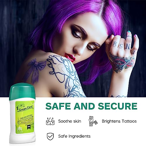 Healvian Tattoo Stencil Gel, Professional Tattoo Skin Solution, 51g Tattoo Transfer Cream Gel Green Soap Tattoo Transfer Soap for Tattoo Stencil