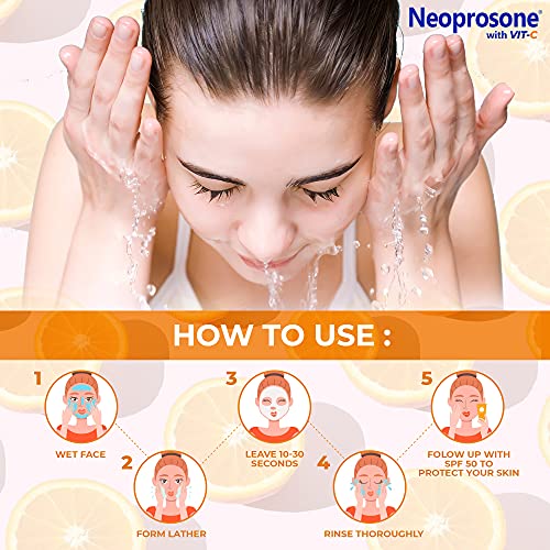Neoprosone, Skin Brightening Soap | 2.82 oz / 80 g | Hyperpigmentation Soap, Cleansing Bar, Fade Dark Spots on: Knees, Elbows, Face, Private Area