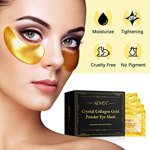 Hydrating Under Eye Patches, 25 Pairs Eye Masks Skincare, for Dark Circles & Puffy Eyes, Anti Wrinkle Formula, Soothing and Nourishing Eye Mask,
