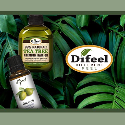 Difeel Premium Natural Hair Oil - Peppermint Oil, For Dry & Flaky Scalp, Cools & Refreshes Hair, Leaves Hair Shiny & Soft, Provides Immediate & L